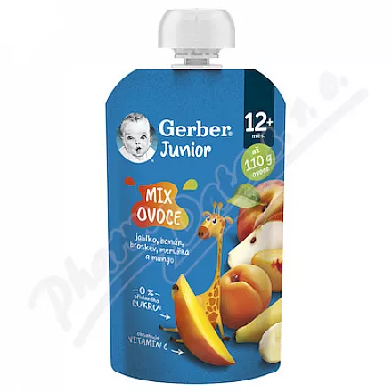 Gerber Junior Mix saszetka z owocami 110g 12m 