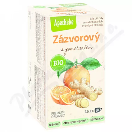 Apotheke Organiczny imbir z herbatą pomarańczową 20x1,5g