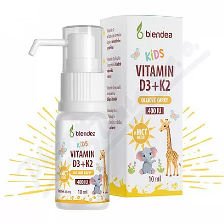 Blendea Kids vitamin D3+K2 400 IU 10ml