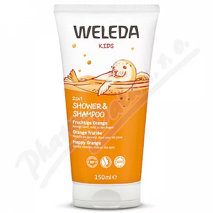 WELEDA Kids Sprch.krém a šamp.Šťast.pom.2v1 150ml