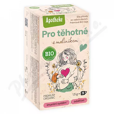 Apotheke BIO Pro těhotné s maliníkem čaj 20x1.5g