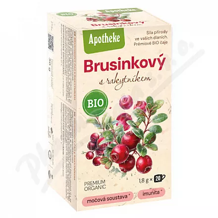 Apotheke BIO Brusinkový s rakytníkem čaj 20x1.8g