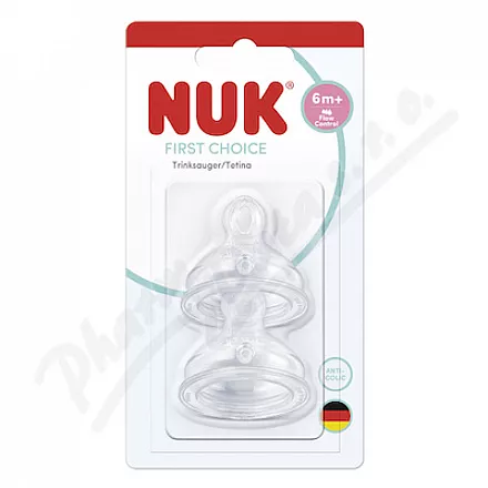 NUK First Choice savička vel.FLOW Control 6+m 2ks