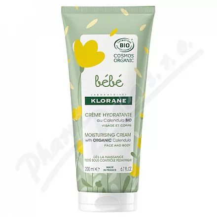 KLORANE BÉBÉ Hydrat.krém s Bio měsíčkem 200ml