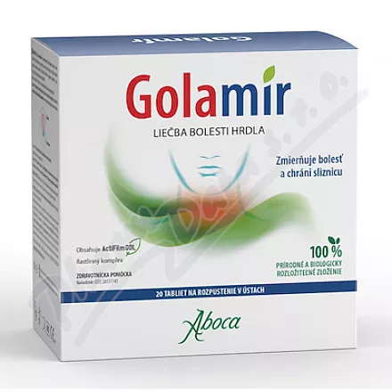Aboca Golamir léčba bolesti v krku tbl.20