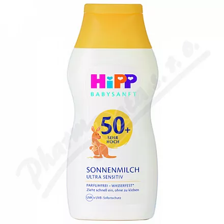 HiPP BabySANFT opalovací mléko SPF50+ 200ml