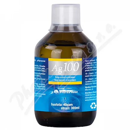 Koloidní stříbro Ag100 40ppm 300ml