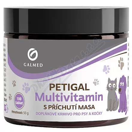 PETIGAL Multivitamin s příchutí masa tbl.100