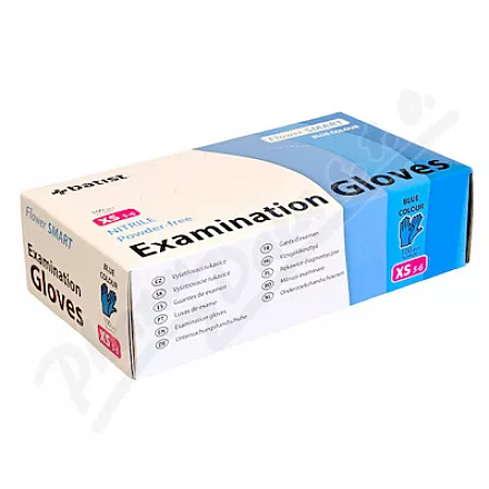 FLOWER SMART rukavice nitril.nepudr.modré XS 100ks