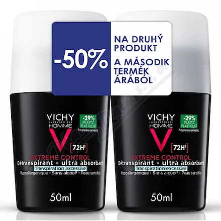 VICHY HOMME Extreme Control detranspirant 2x50ml
