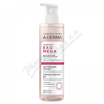 A-DERMA Exomega Zklidňující čisticí gel 200ml