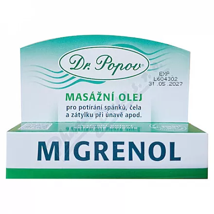 Dr.Popov Migrenol roll-on masážní olej 10ml