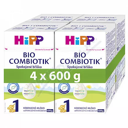 HiPP 1 Combiotik první kojenecké mléko BIO 4x600g