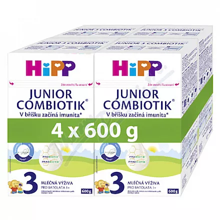 HiPP 3 Junior Combiotik mléčná výživa 4x600g