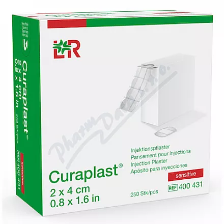 Náplast Curaplast poinjekční sensitive 2x4cm 250ks