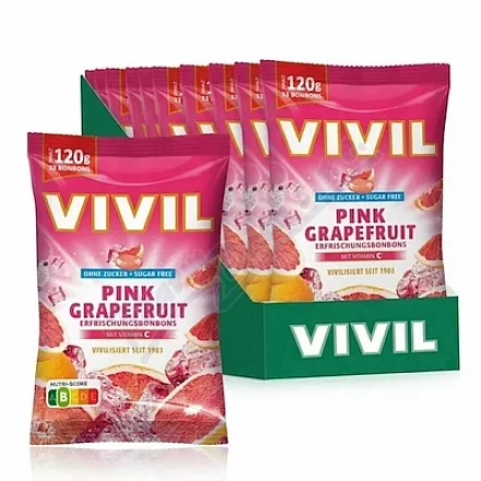Vivil  Růžový grep+vitamin C bez cukru 120g