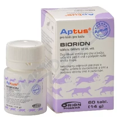 APTUS Biorion vet.tbl.60 - Veterinární přípravky a potřeby pro vaše mazlíčky.