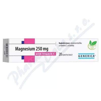 Magnesium 250mg tbl.eff.20 s vitam.C Generica