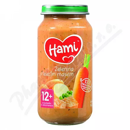 Hami Zelenina s telecím masem 250g 12M+