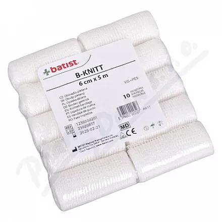 Obin. hydrofil.pletené nesterilní 6cmx5m 12075