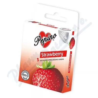 Prezerwatywa Pepino Strawberry 3szt