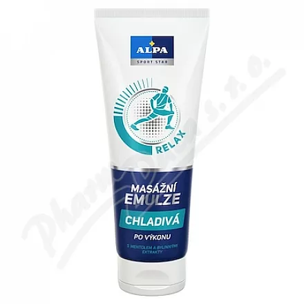 Alpa masážní emulze chladivá s mentolem 210ml