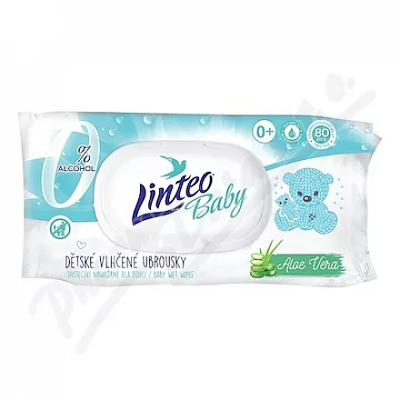 Linteo Baby Vlhčené ubrousky s Aloe vera 80ks
