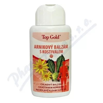 TOP GOLD Balsam arnikowy z żywokostem na przeziębienie 200ml