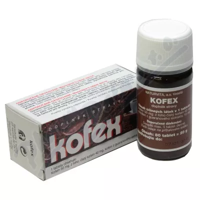 NATURVITA Kofex naturalna kofeina+guarana tbl.80