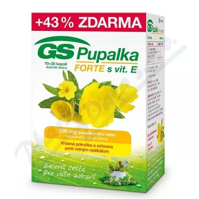 GS Pupalka Forte s vitaminem E cps.70 + 30