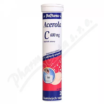 MedPharma Witamina C 600mg+Acerola tbl.eff.20