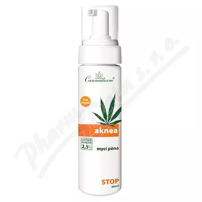 Cannaderm Aknea mycí pěna NEW 180ml - odličování,odličování obličeje,čištění obličeje,čistění pleti,