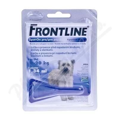 Frontline Spot On Dog M 1x1 pipeta 1.34ml - Veterinární přípravky a potřeby pro vaše mazlíčky.