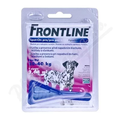 Frontline Spot On Dog L 1x1 pipeta 2.68ml - Veterinární přípravky a potřeby pro vaše mazlíčky.