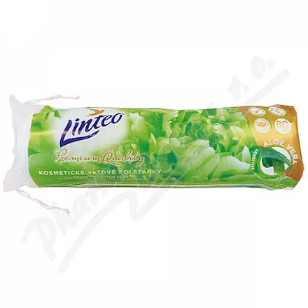 Linteo Vatové polštářky PREMIUM Aloe vera 80ks - odličování,odličování obličeje,čištění obličeje,čistění pleti,