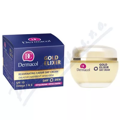 Dermacol Gold Elixir omlaz.kaviár.denní krém 50ml - odličování,odličování obličeje,čištění obličeje,čistění pleti,