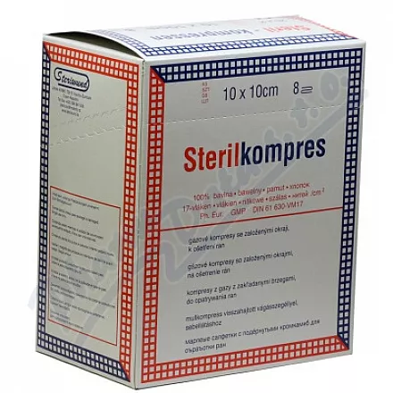 Gáza kompr.ster.10x10cm/25x2 8vrst.Steriwund