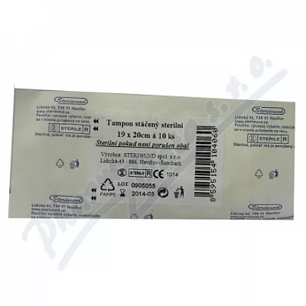 Sterylny tampon z gazy 19x20/10szt Steriwund