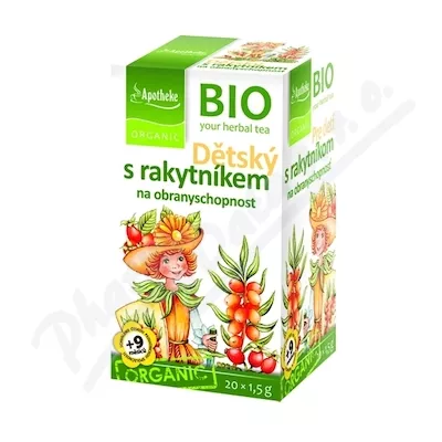 Apotheke BIO Dětský čaj s rakyt. obranysch.20x1.5g