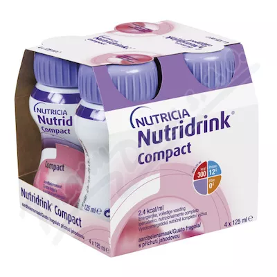 Nutridrink Compact o smaku truskawkowym 4x125ml