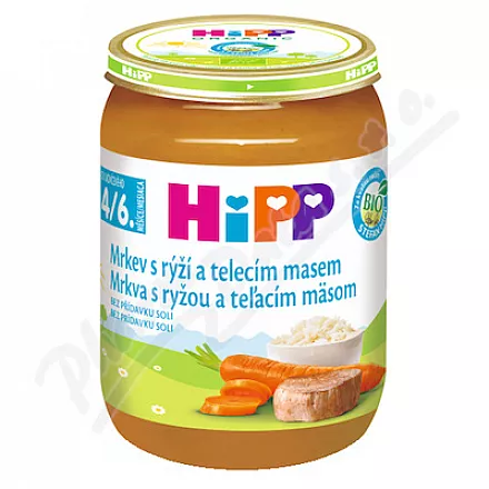 HIPP BABY MENU karotka s rýží a tel.mas.190gCZ6143