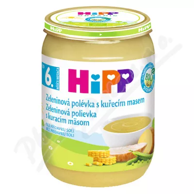 HiPP POLÉVKA BIO Zeleninová s kuřecím masem 190g